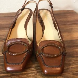 Vintage Cole Haan leather slingbacks.  Size 7.5